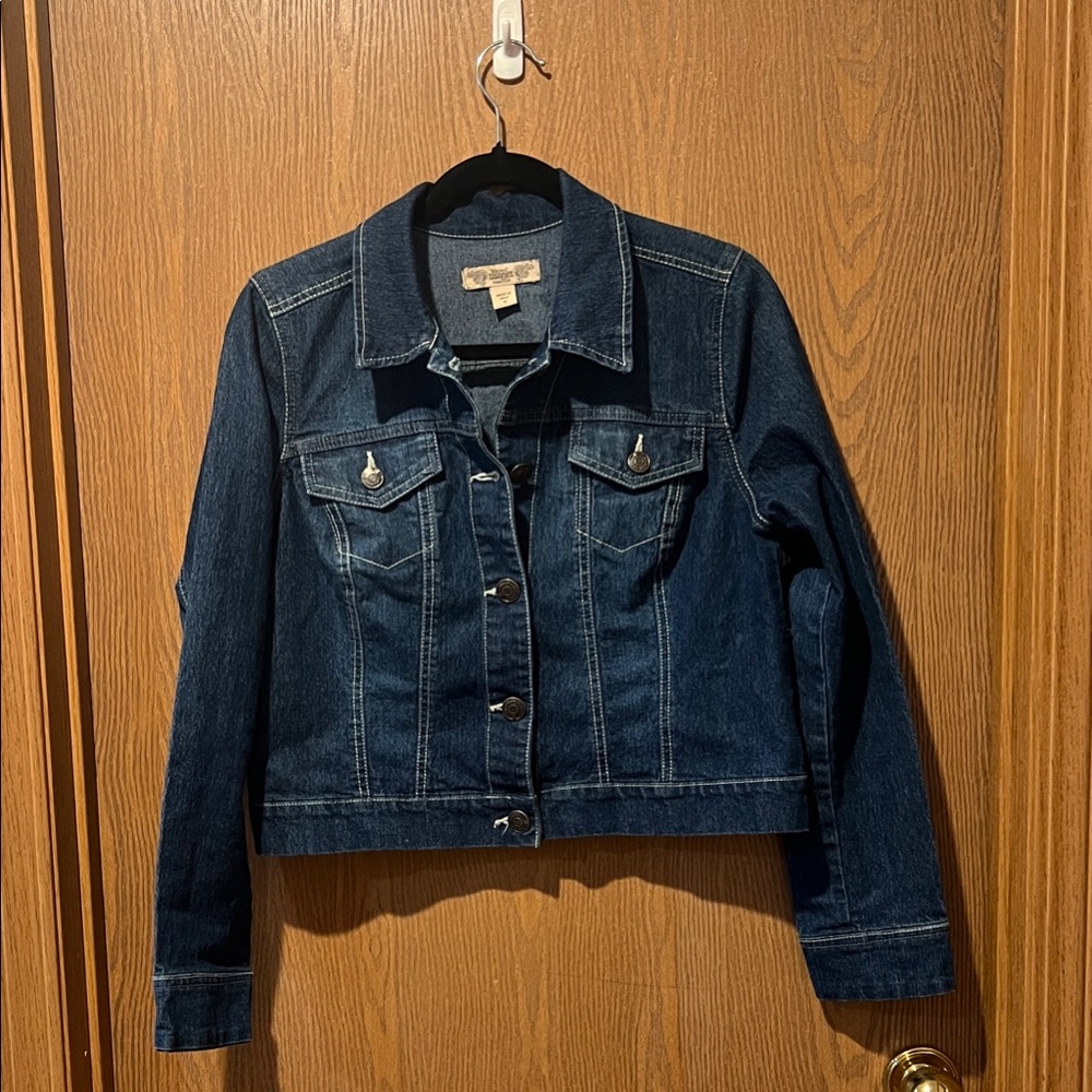 Nine West Dark Blue Jean Jacket
